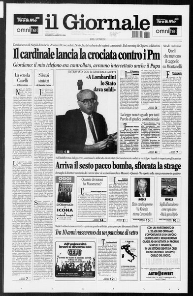 Il giornale del lunedi